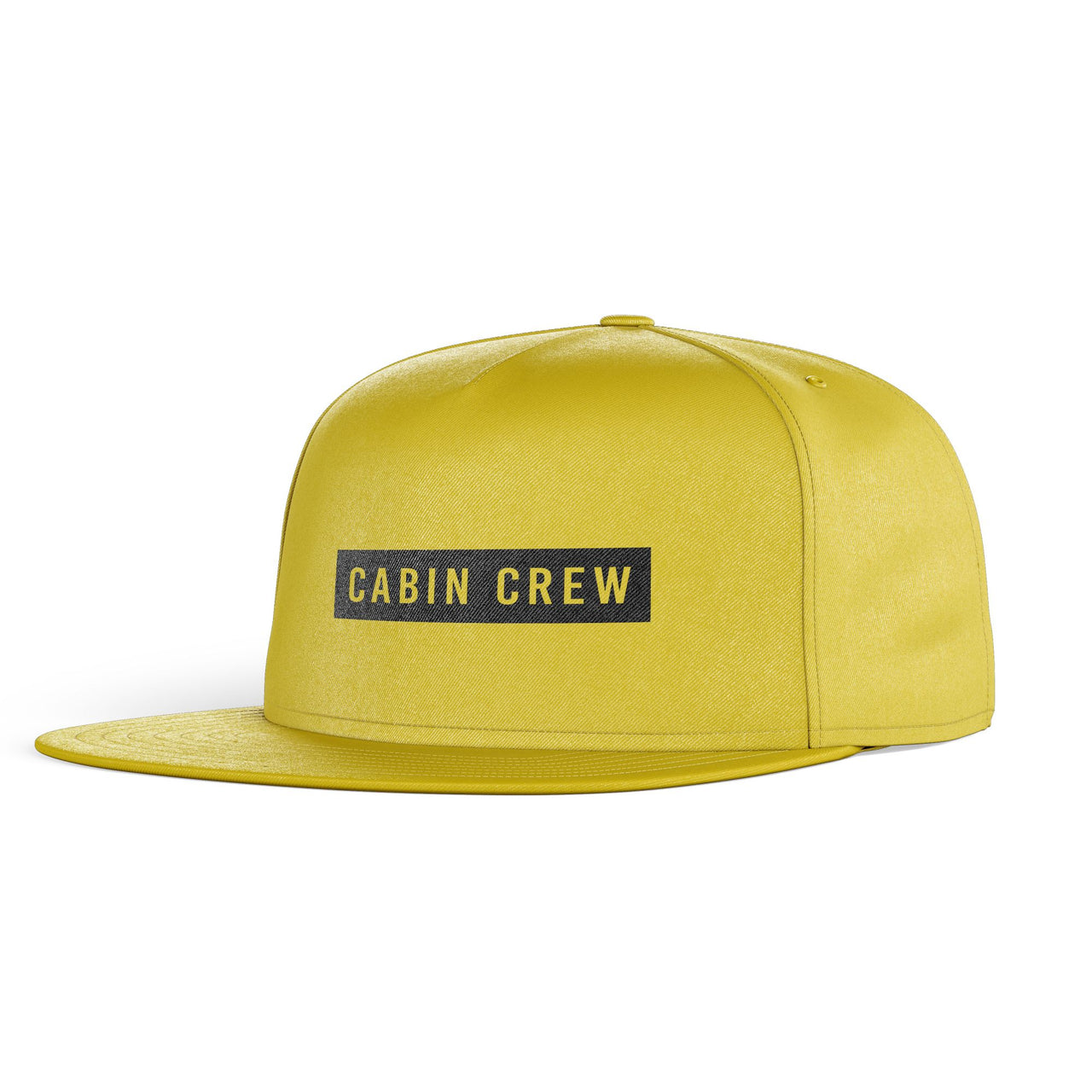 Cabin Crew Text Designed Snapback Caps & Hats