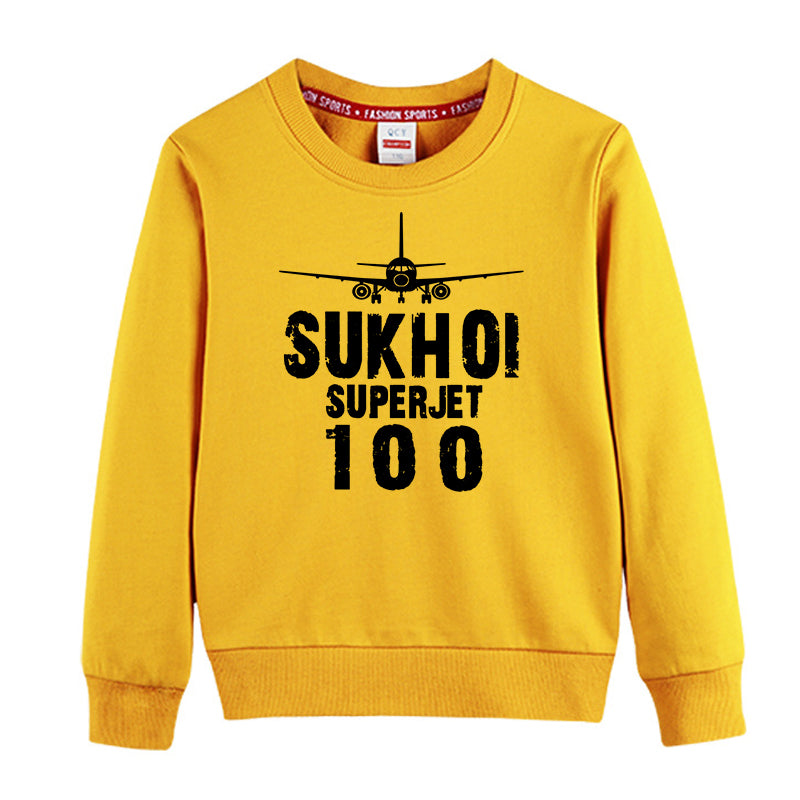 Sukhoi Superjet 100 & Plane Designed "CHILDREN" Sweatshirts