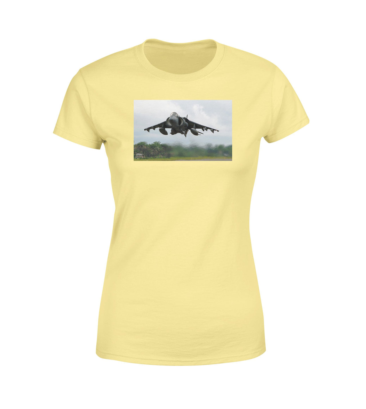 Departing Super Fighter Jet Designed Women T-Shirts