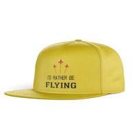 Thumbnail for I'D Rather Be Flying Designed Snapback Caps & Hats