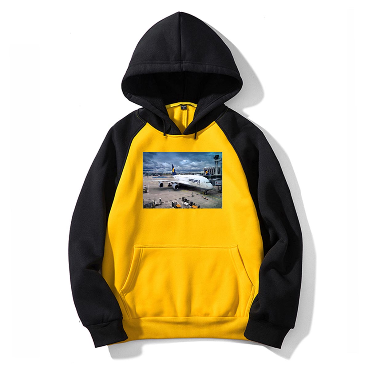 Lufthansa's A380 At The Gate Designed Colourful Hoodies