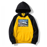 Thumbnail for Lufthansa's A380 At The Gate Designed Colourful Hoodies