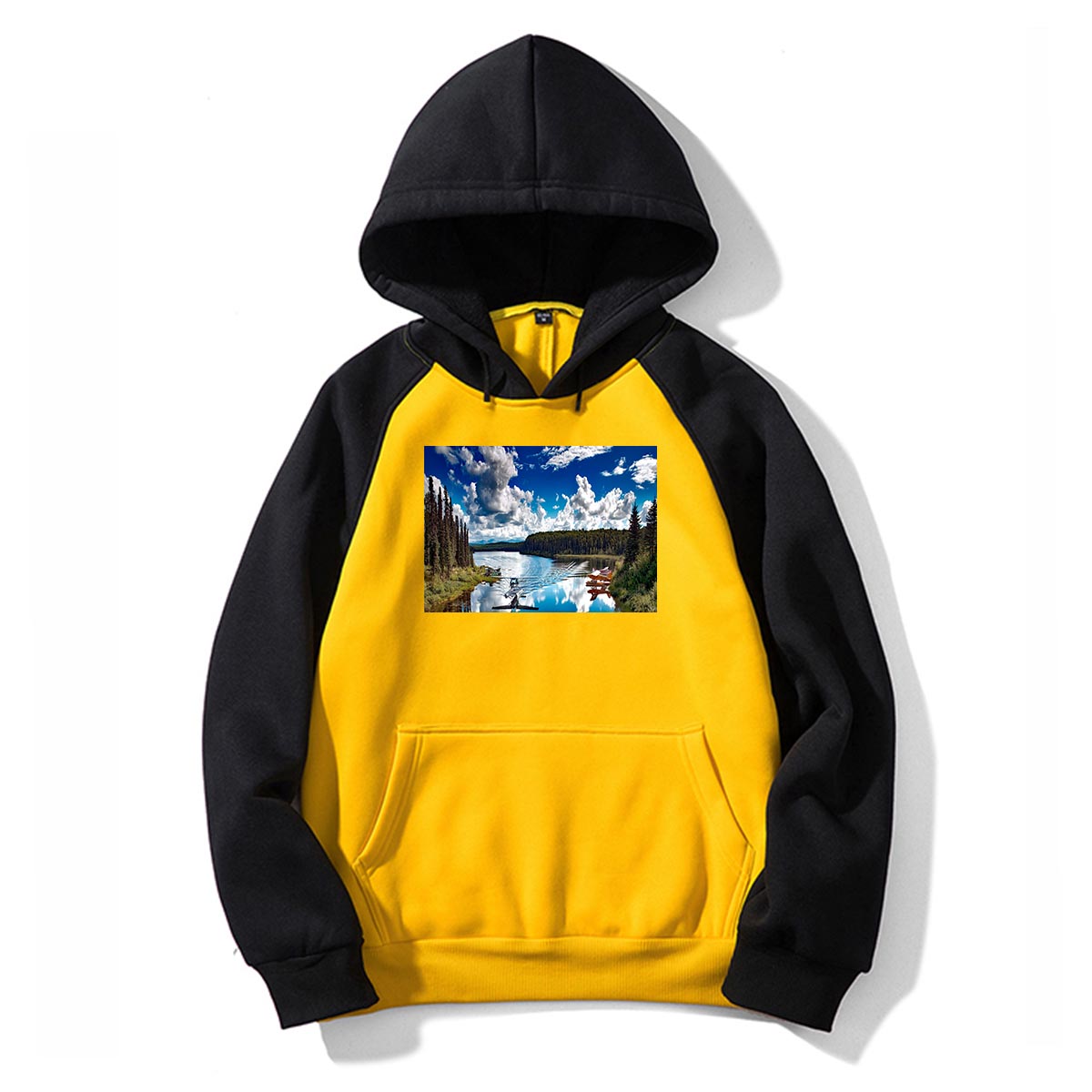 Amazing Scenary & Sea Planes Designed Colourful Hoodies