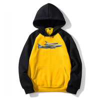 Thumbnail for Space shuttle on 747 Designed Colourful Hoodies