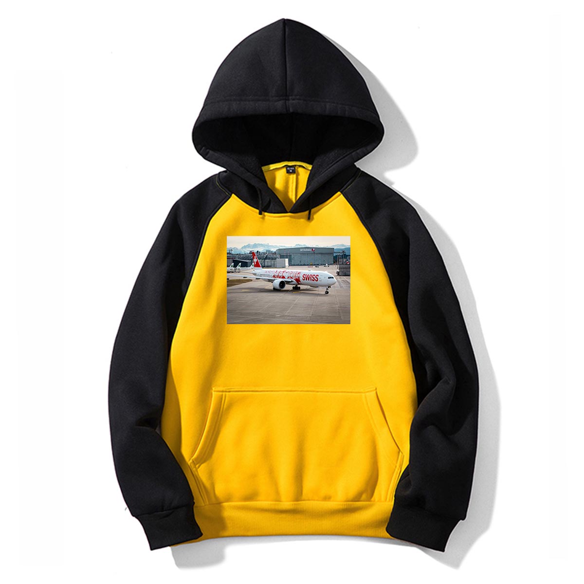 Boeing 777 Swiss Foto Designed Colourful Hoodies