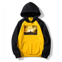 Thumbnail for Ready for Departure Passanger Jet Designed Colourful Hoodies