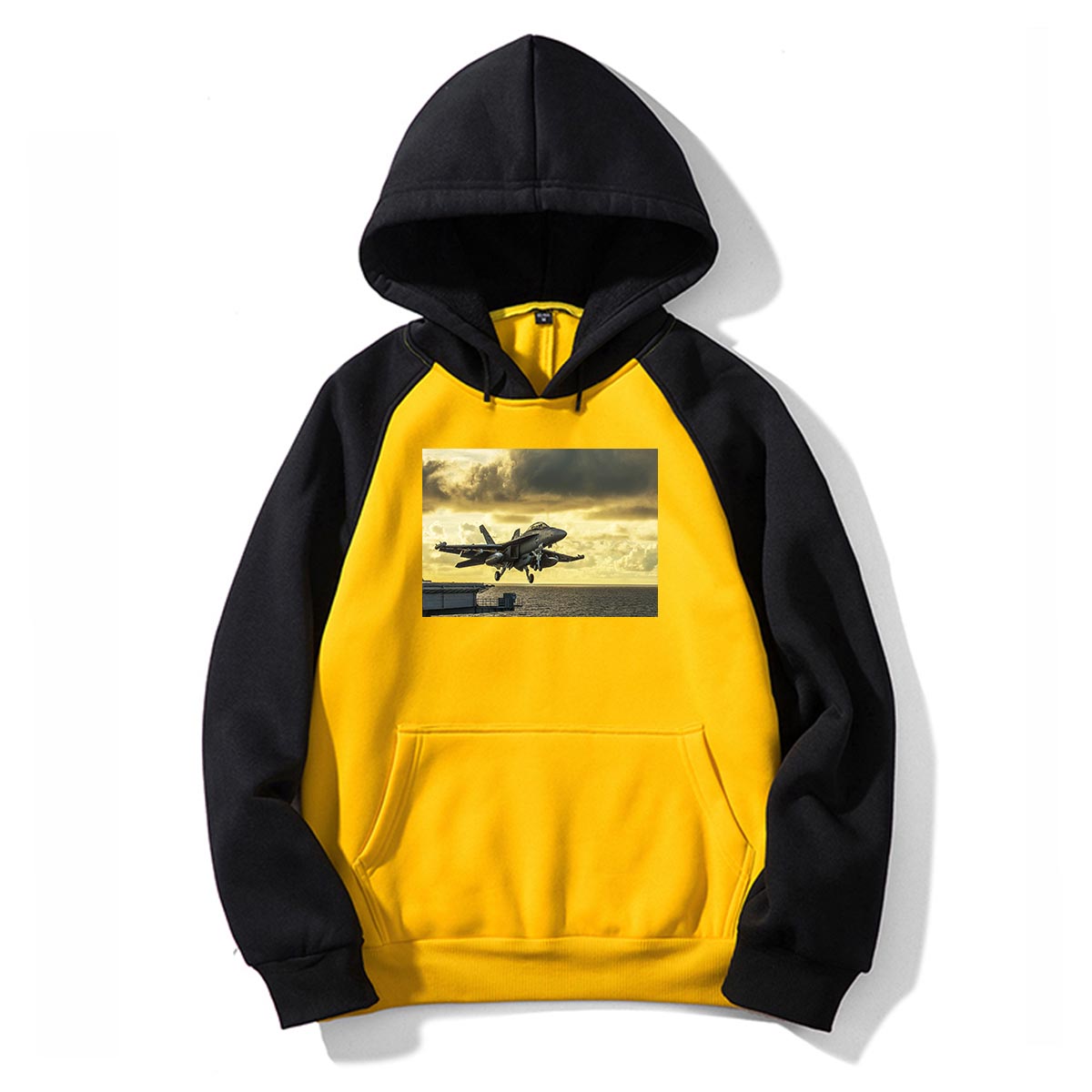 Departing Jet Aircraft Designed Colourful Hoodies