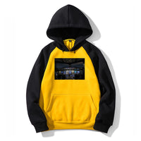 Thumbnail for Airbus A380 Towards Sunset Designed Colourful Hoodies