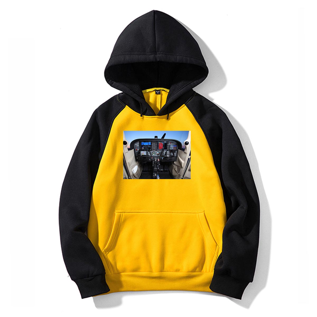 Cessna 172 Cockpit Designed Colourful Hoodies