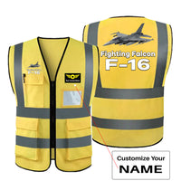 Thumbnail for The Fighting Falcon F16 Designed Reflective Vests