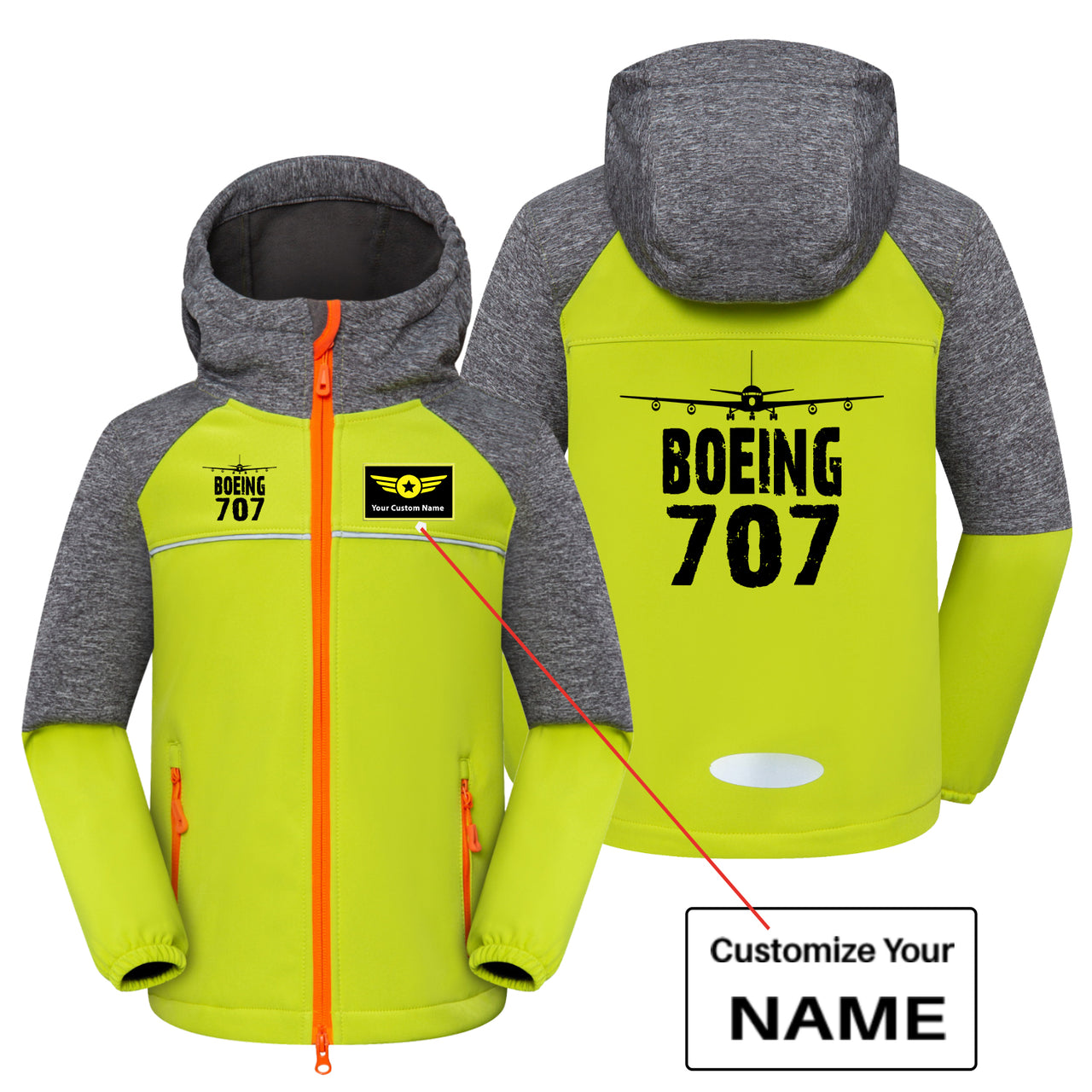 Boeing 707 & Plane Designed Children Polar Style Jackets