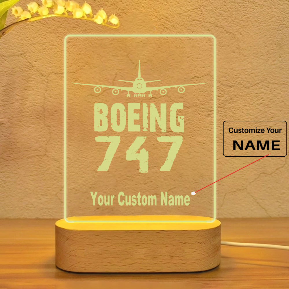 Boeing 747 & Plane Designed Night Lamp