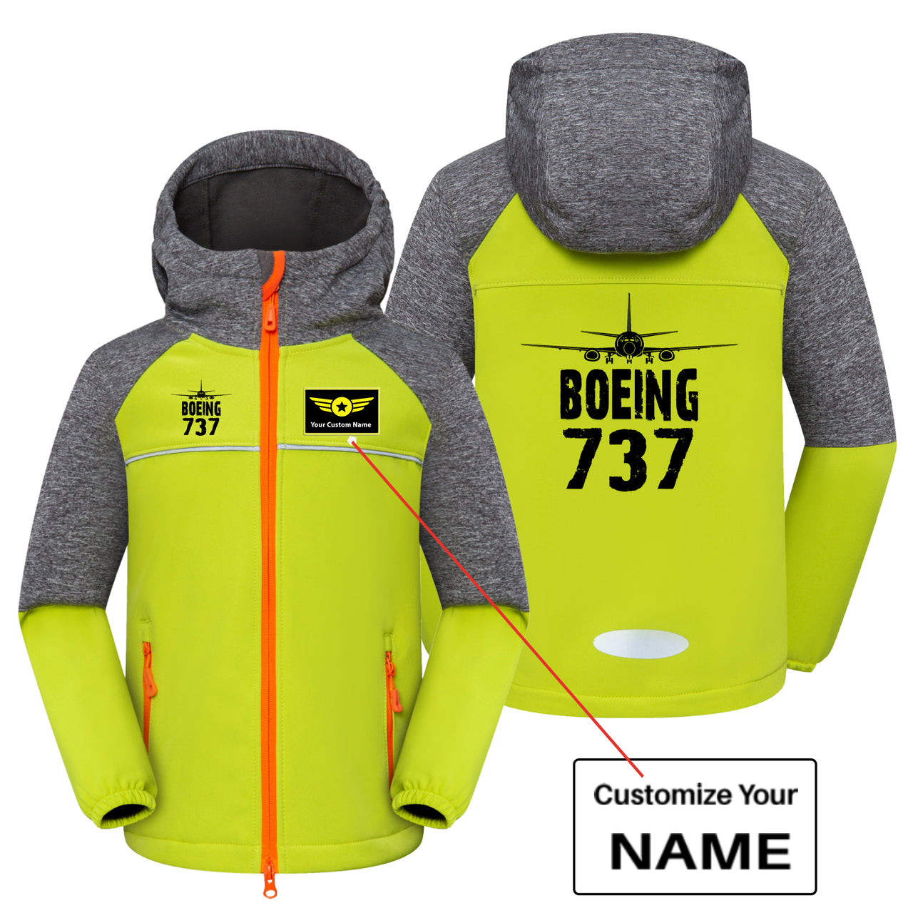 Boeing 737 & Plane Designed Children Polar Style Jackets