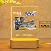Thumbnail for Airbus A380 & GP7000 Engine Designed Night Lamp
