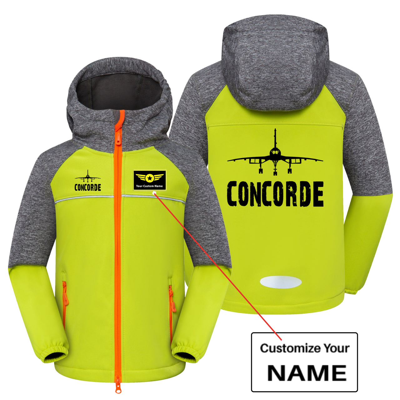 Concorde & Plane Designed Children Polar Style Jackets