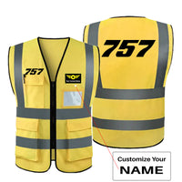 Thumbnail for 757 Flat Text Designed Reflective Vests