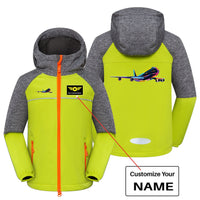 Thumbnail for Multicolor Airplane Designed Children Polar Style Jackets