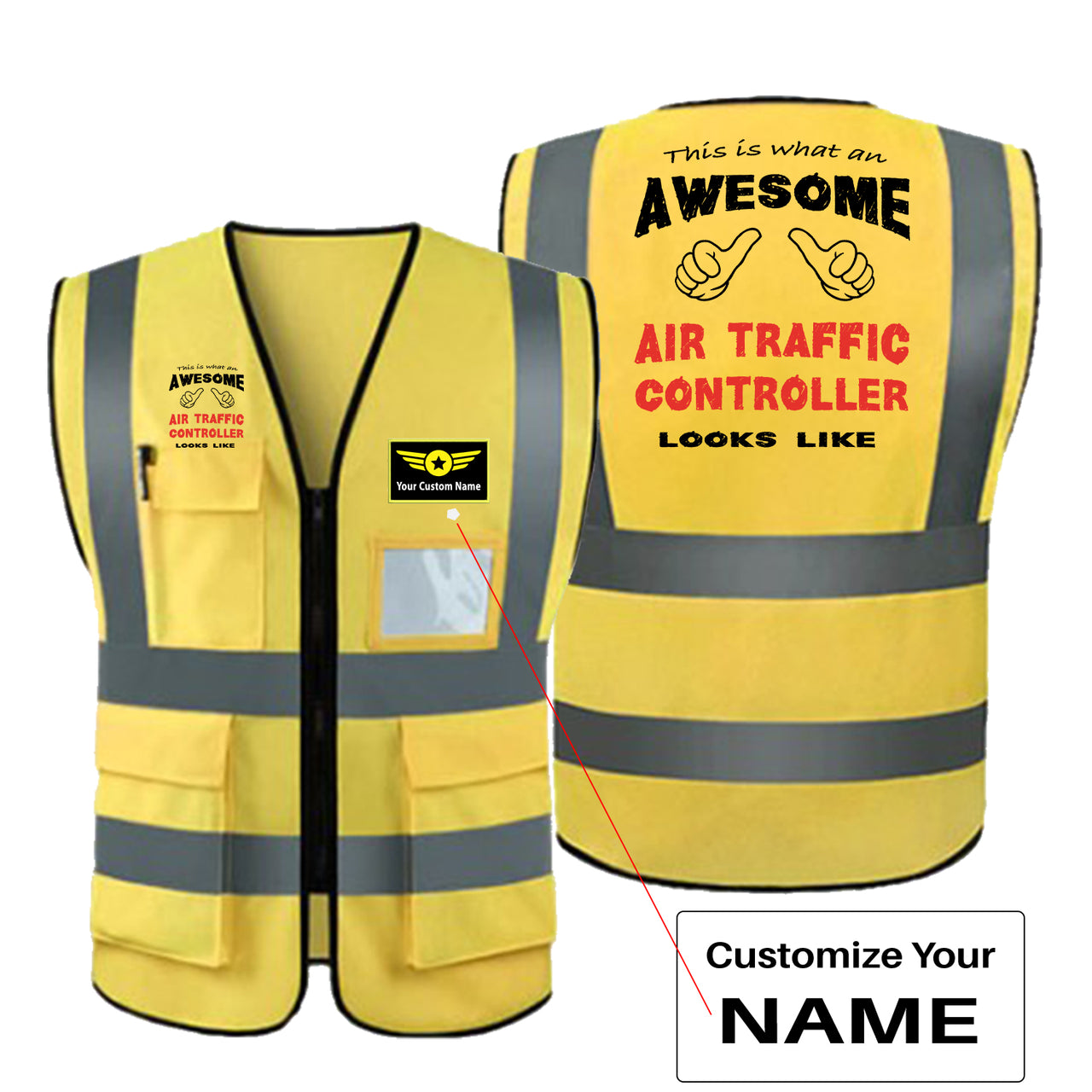 Air Traffic Controller Designed Reflective Vests