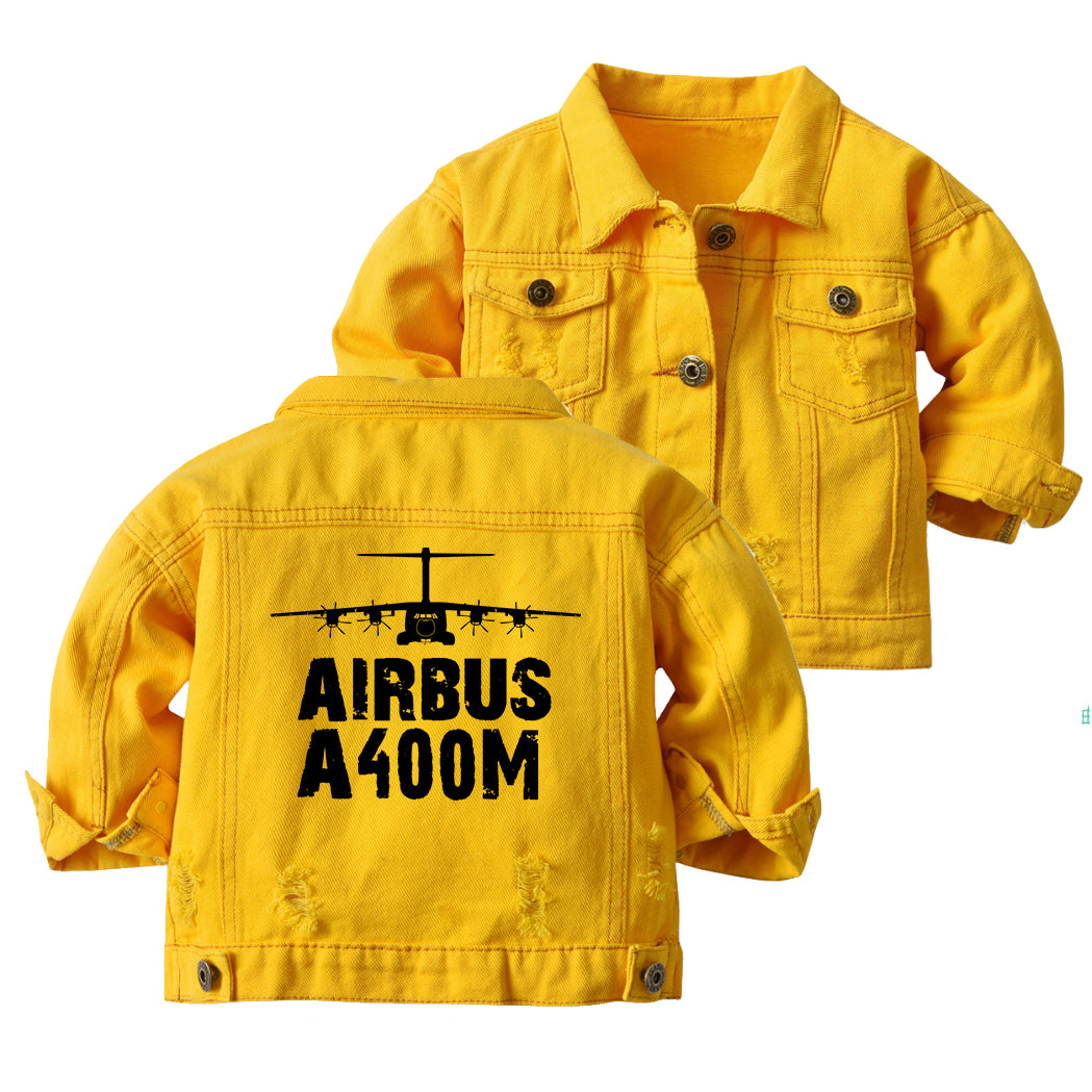 Airbus A400M & Plane Designed Children Denim Jackets