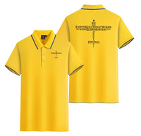 Thumbnail for Propeller Shape Aviation Alphabet Designed Stylish Polo T-Shirts (Double-Side)