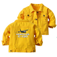 Thumbnail for The Hercules C130 Designed Children Denim Jackets