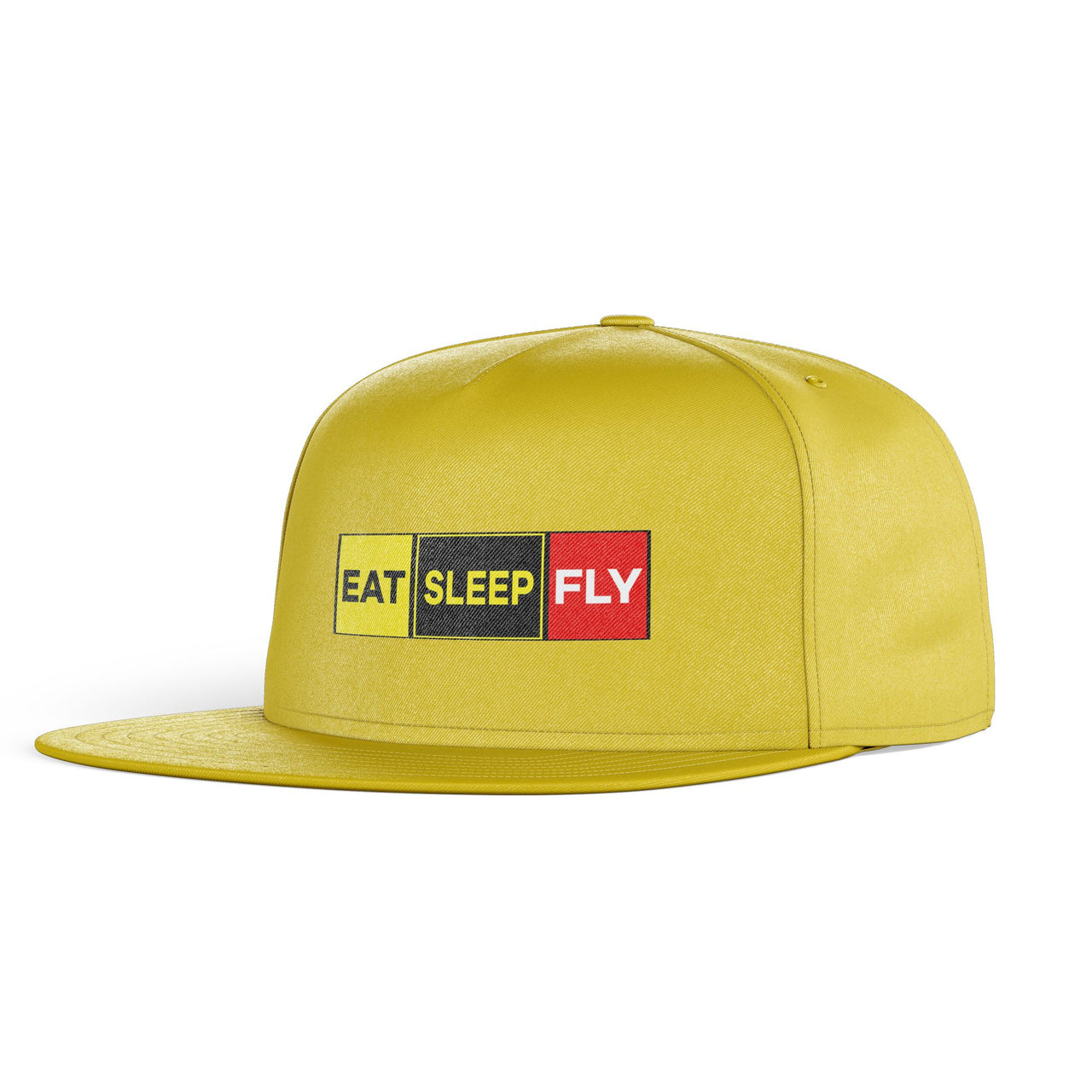 Eat Sleep Fly (Colourful) Designed Snapback Caps & Hats