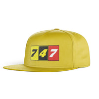 Thumbnail for Flat Colourful 747 Designed Snapback Caps & Hats