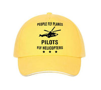 Thumbnail for People Fly Planes Pilots Fly Helicopters Designed Hats Pilot Eyes Store Yellow 