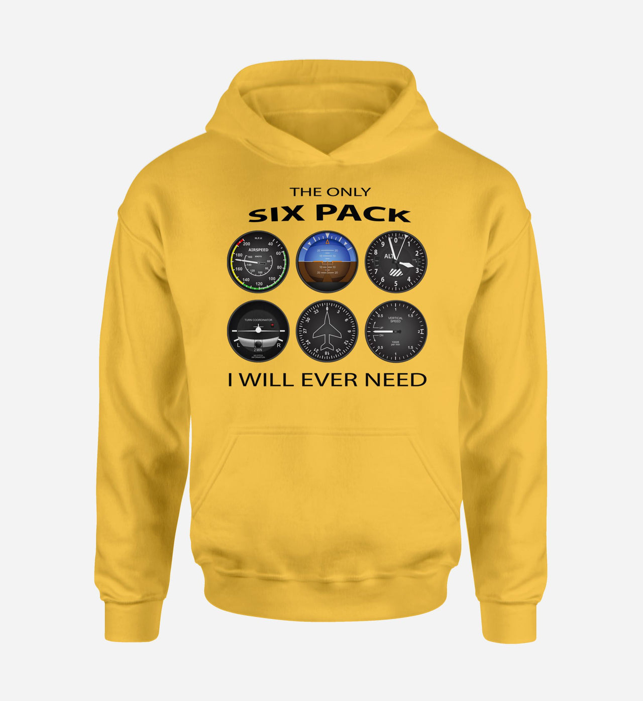 The Only Six Pack I Will Ever Need Designed Hoodies