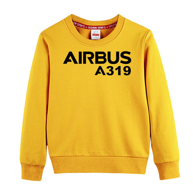 Airbus A319 & Text Designed "CHILDREN" Sweatshirts