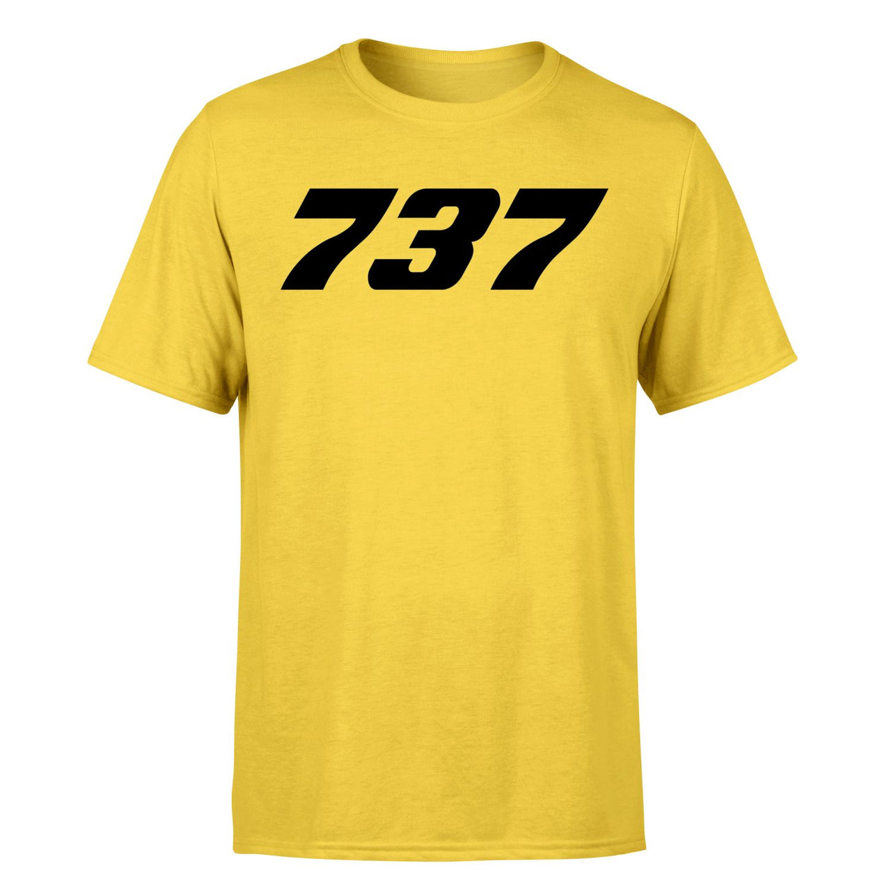 737 Flat Text Designed T-Shirts