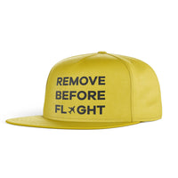 Thumbnail for Remove Before Flight Designed Snapback Caps & Hats