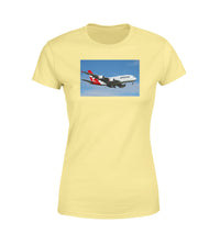 Thumbnail for Landing Qantas A380 Designed Women T-Shirts