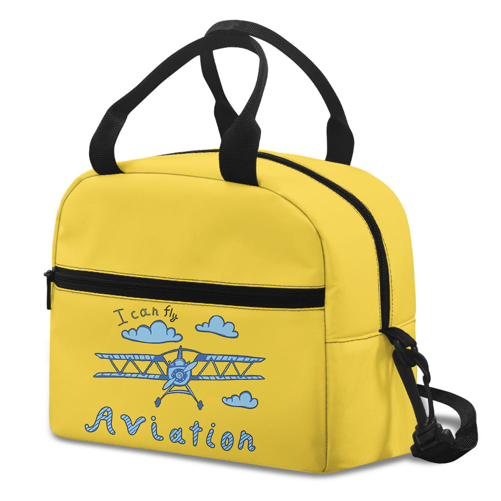 I Can Fly & Aviation Designed Lunch Bags