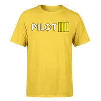 Thumbnail for Pilot & Stripes (4 Lines) Designed T-Shirts