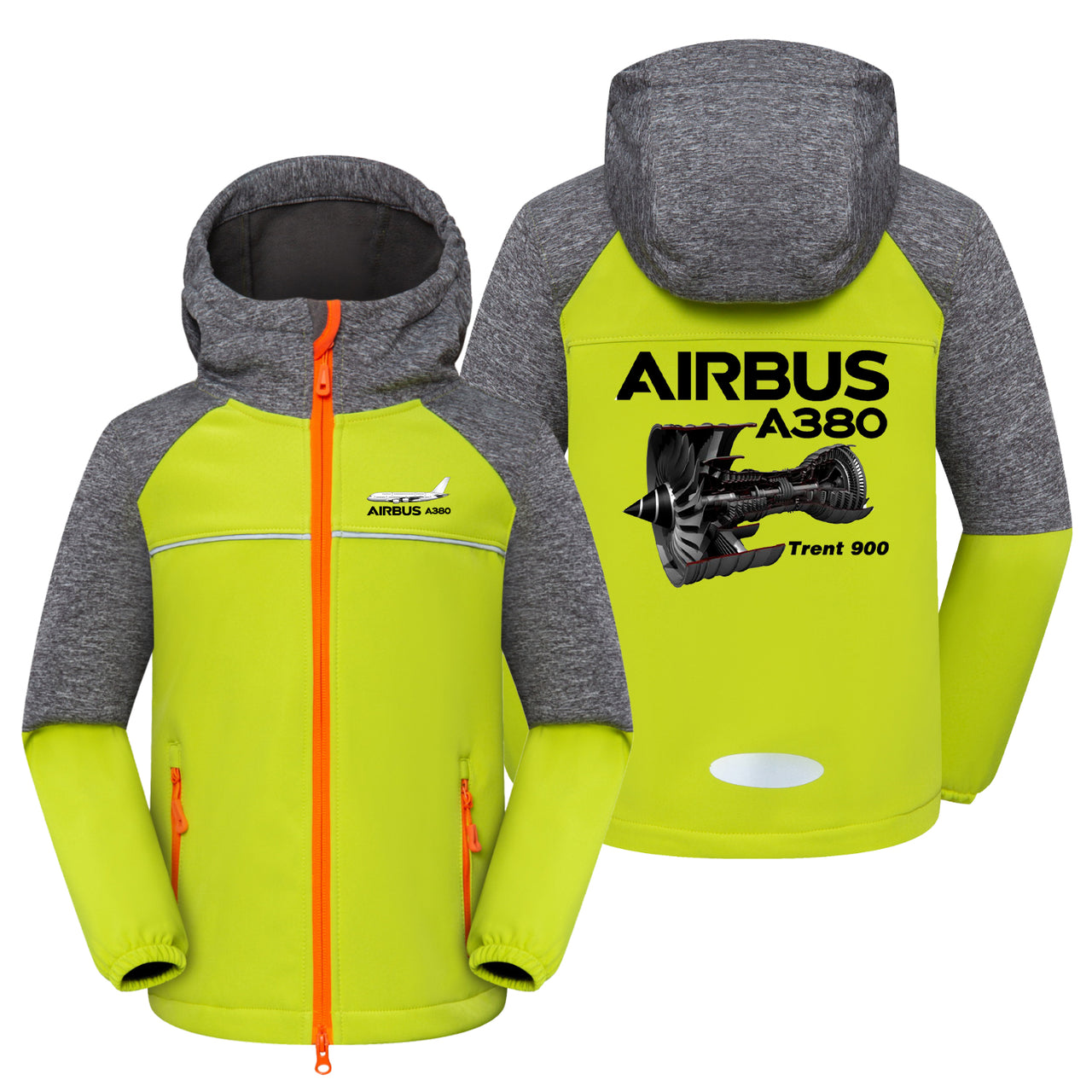 Airbus A380 & Trent 900 Engine Designed Children Polar Style Jackets