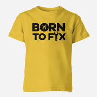 Thumbnail for Born To Fix Airplanes Designed Children T-Shirts