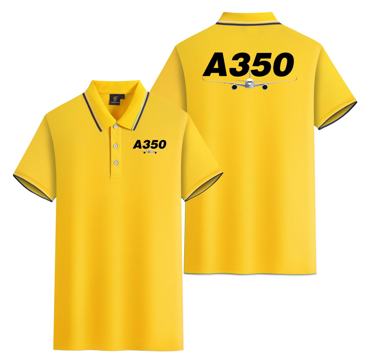 Super Airbus A350 Designed Stylish Polo T-Shirts (Double-Side)