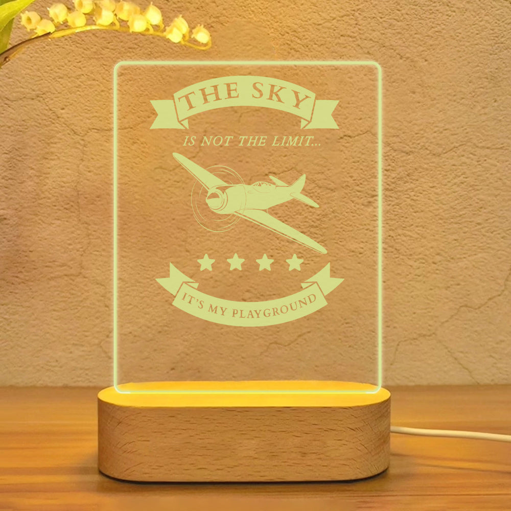 The Sky is not the limit, It's my playground Designed Night Lamp