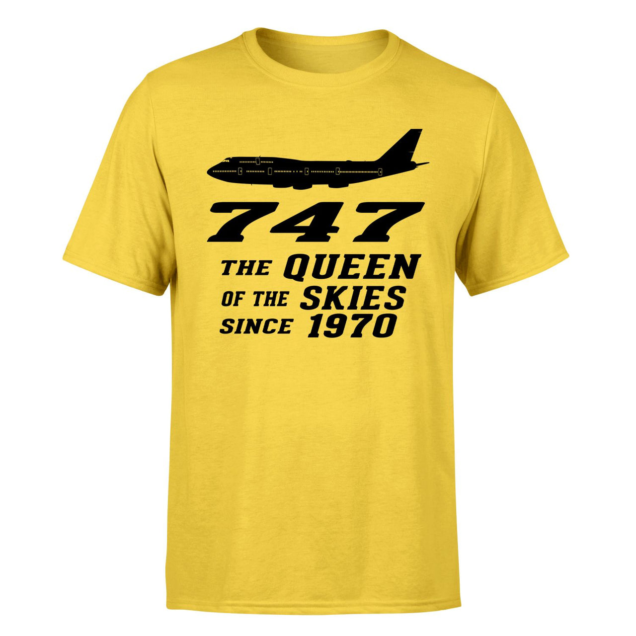 Boeing 747 - Queen of the Skies (2) Designed T-Shirts