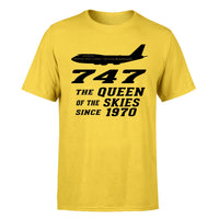 Thumbnail for Boeing 747 - Queen of the Skies (2) Designed T-Shirts
