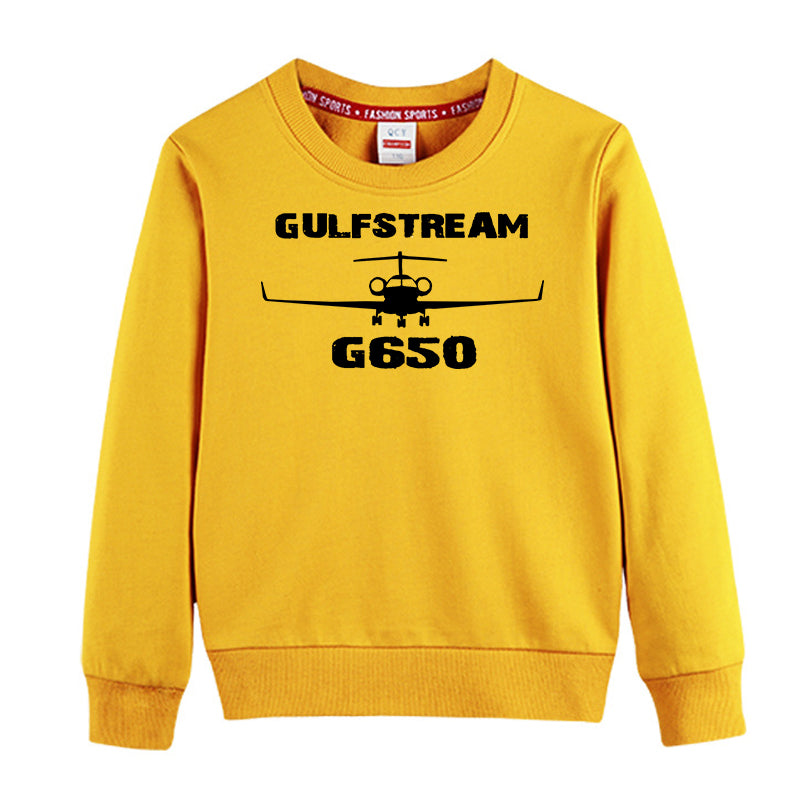 Gulfstream G650 & Plane Designed "CHILDREN" Sweatshirts