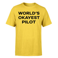 Thumbnail for World's Okayest Pilot Designed T-Shirts