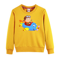 Thumbnail for Little Boy Operating an Airplane Designed 