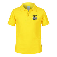 Thumbnail for Boeing 787 & GENX Engine Designed Children Polo T-Shirts