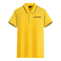 Thumbnail for Gulfstream & Text Designed Stylish Polo T-Shirts