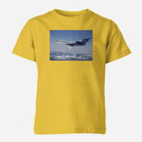 Thumbnail for Cruising Gulfstream Jet Designed Children T-Shirts