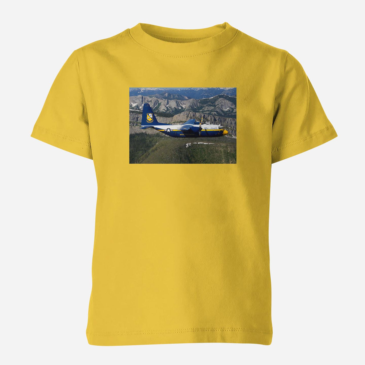 Amazing View with Blue Angels Aircraft Designed Children T-Shirts