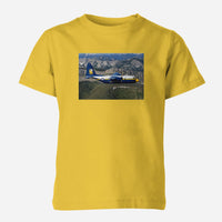 Thumbnail for Amazing View with Blue Angels Aircraft Designed Children T-Shirts