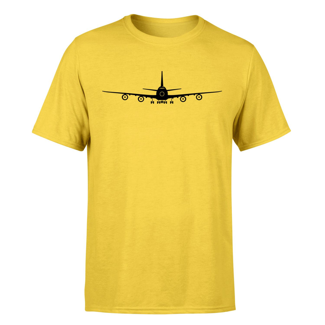 Boeing 747 Silhouette Designed T-Shirts